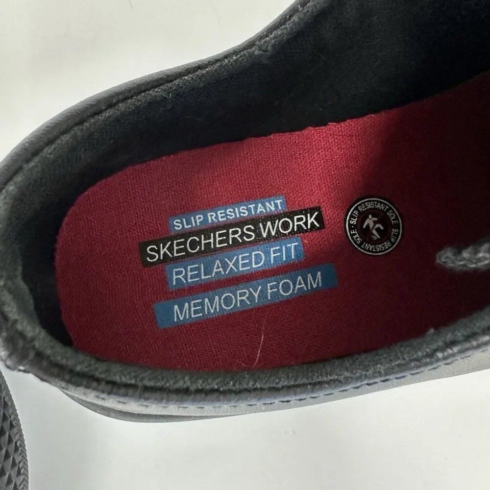 Skechers Work Women's Shoes Arispel SR Slip Resistant Leather Memory Foam 76593